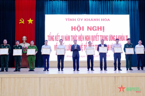 100% xã, phường, thị trấn của Khánh Hòa đạt vững mạnh về quốc phòng, an ninh